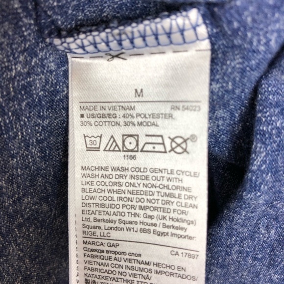 Gap Womens Dress, Blue Medium - Picture 6 of 8